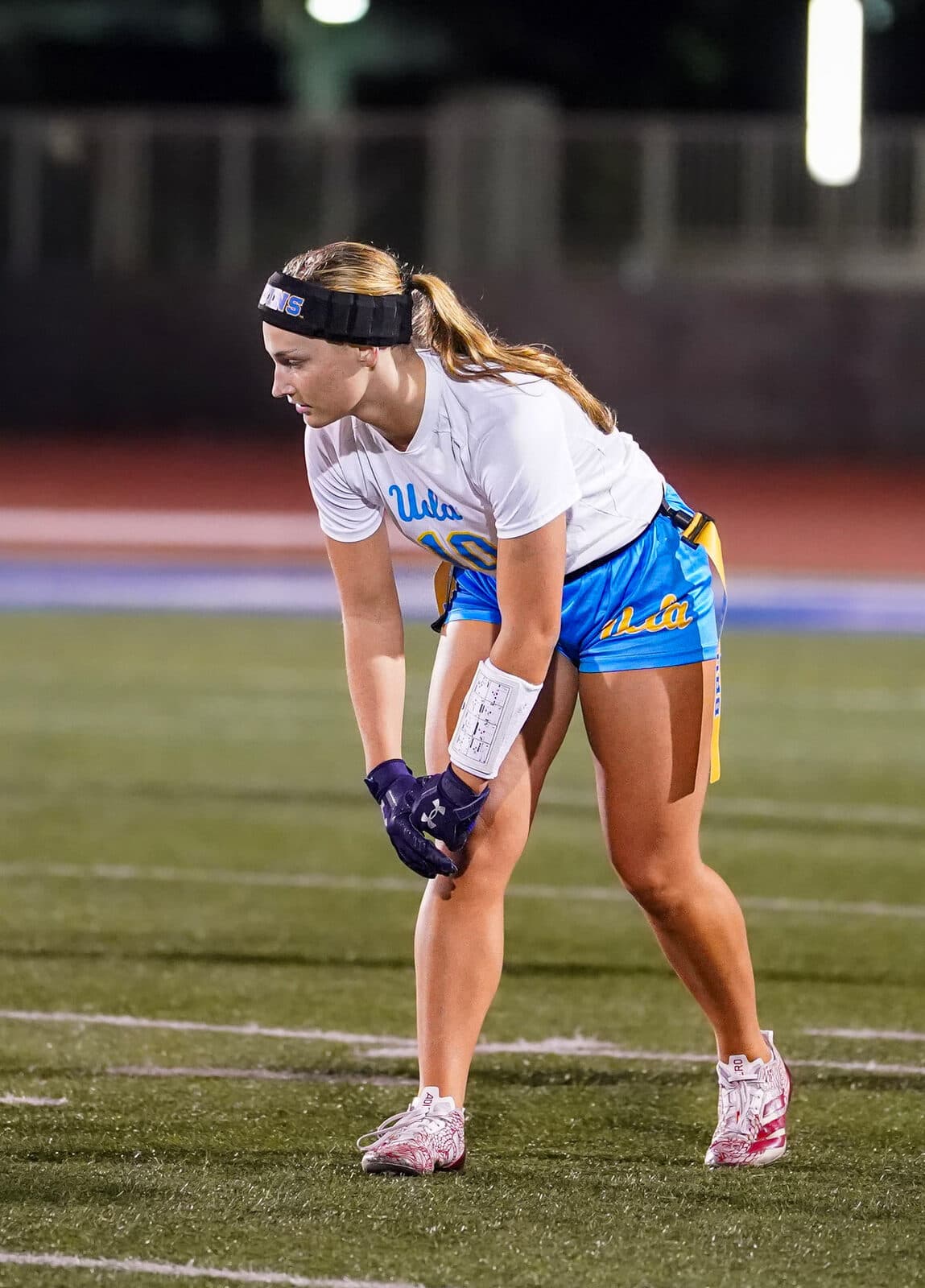 Pre-snap focus — night game